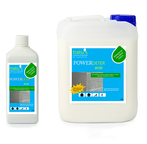 POWERDETERACID - detergente de base ácida para remoção de resíduos calcários